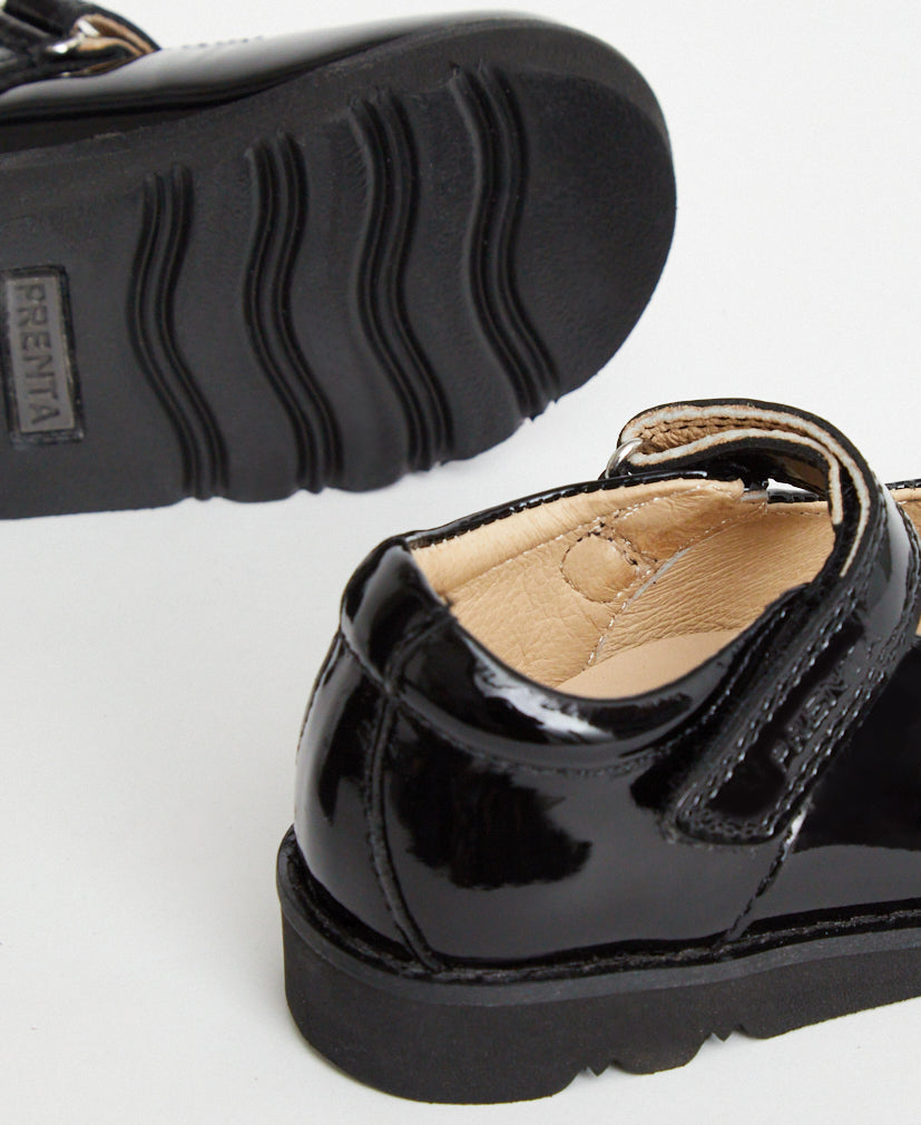 Black patent leather infant shoes online